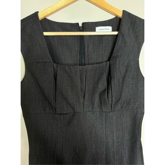 Calvin Klein grey empire waist pencil dress size 2 - Picture 3 of 6